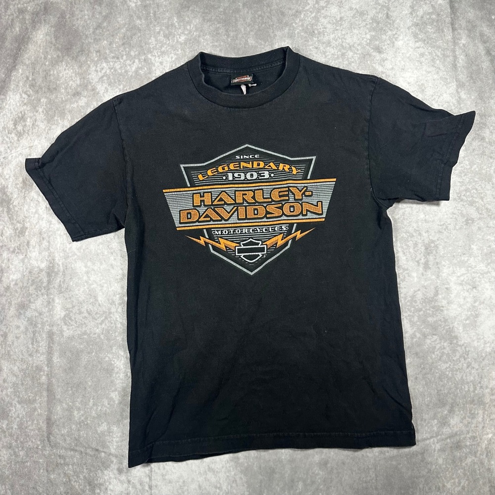Harley Davidson Goodyear Arizona Road Runner‎ Skull Shirt Mens Small S Black Tee